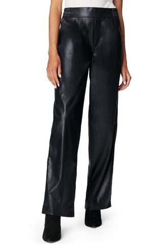 Blanknyc + Elastic Waist Faux Leather Pants