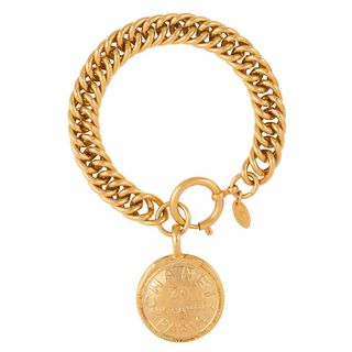 Chanel + 1980s Vintage Medallion Charm Bracelet