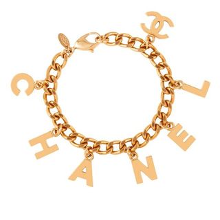 Chanel + 2005 Letter Charm Bracelet