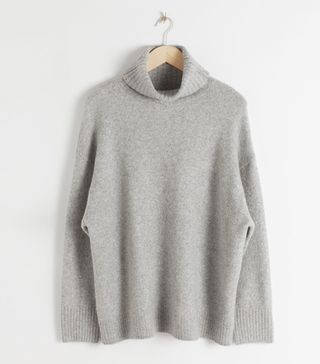 & Other Stories + Slouchy Oversized Turtleneck Sweater
