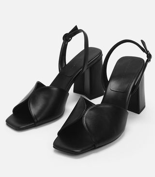 Charles 
Keith + Block Heel Sandals