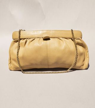 Vintage + Tan Clutch Bag