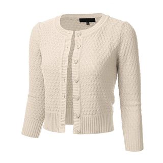 Floria + Knit Cropped Cardigan