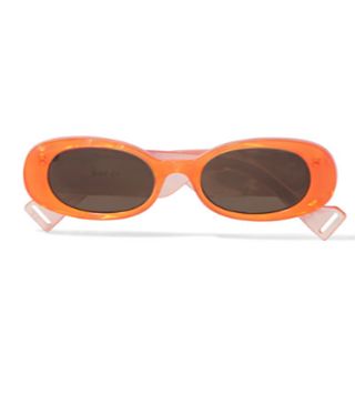 Gucci + Oval-Frame Acetate Sunglasses