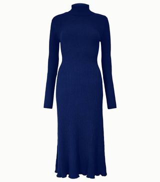 Marks and Spencer + Ribbed Fit and Flare Knitted Dress
