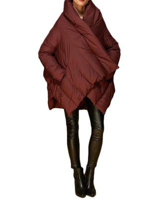 Orolay + Puffer Down Coat Cloak-Type Jacket