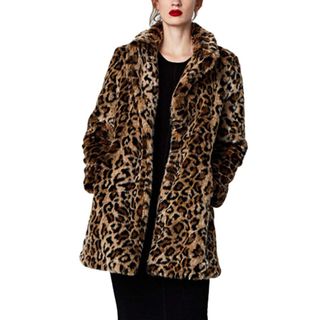 Simcat + Faux Fur Jacket Coat