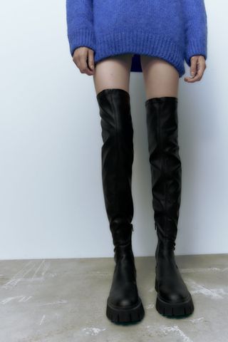 Zara + Tall Lug Sole Boots