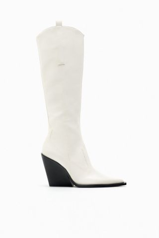 Zara + Wedge Cowboy Boots