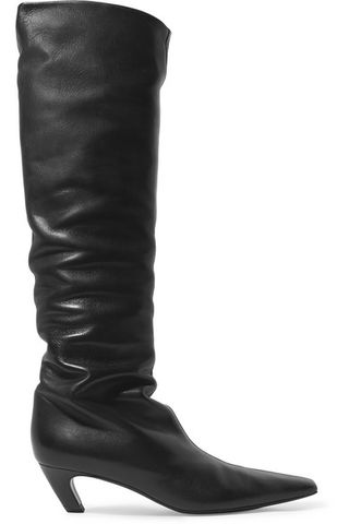Khaite + Leather Knee Boots