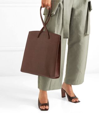 Little Liffner + Twisted Llizard-Effect Leather Tote