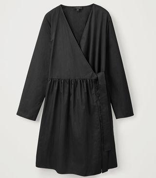 COS + Pleated Fold Over Dress