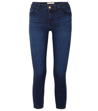 J Brand + 835 Cropped Mid-Rise Stretch Skinny Jeans