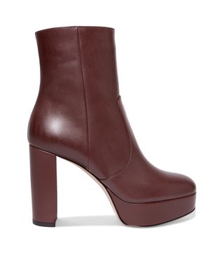 Gianvito Rossi + Leather Platform Ankle Boots