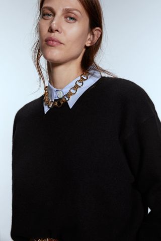 Zara + Basic Cashmere Sweater