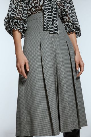 Zara + Houndstooth Skirt