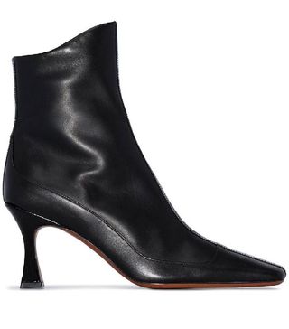 Manu Atelier + Square-Toe Ankle Boots