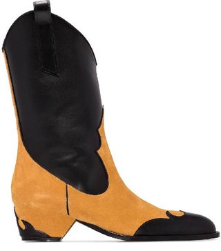 Manu Atelier + Deniz Panelled Cowboy Boots