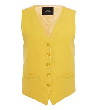 Marc Jacobs + Stitched Wool Fitted Vest