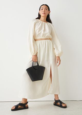 & Other Stories + Wide Midi Skirt