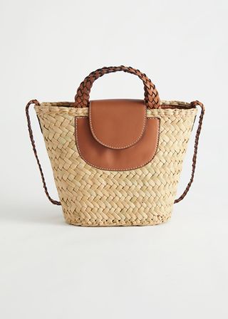 & Other Stories + Small Straw Tote Bag