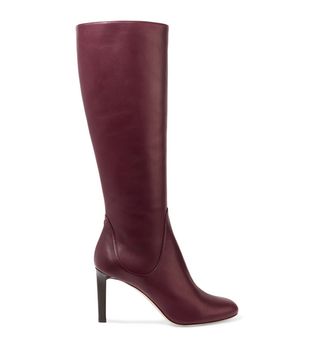 Jimmy Choo + Tempe 85 Leather Knee Boots