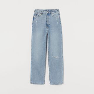 H&M + Vintage Straight-High Jeans