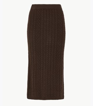 Marks and Spencer Collection + Knitted Midi Skirt