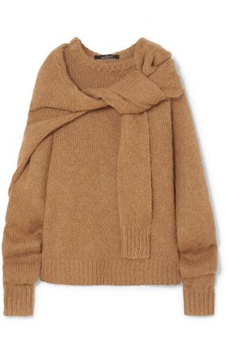 Rokh + Tie-Front Knitted Sweater
