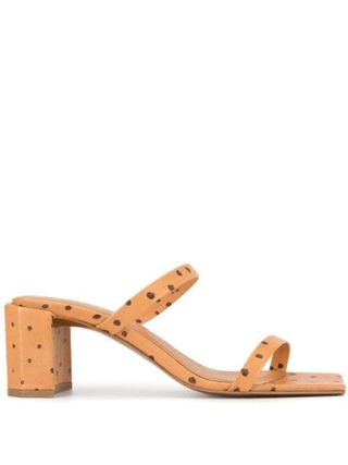 By Far + Tanya Embossed Sandals