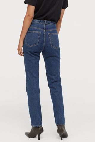 H&M + Straight High Waist Jeans