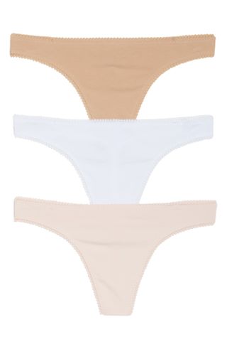 On Gossamer + Cabana Cotton 3-Pack Thongs