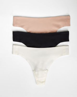 Spanx + Fit-to-You Pima Cotton Thong 3-Pack