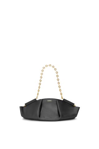 Loewe + Small Paseo Bag in Shiny Nappa Calfskin With Chain