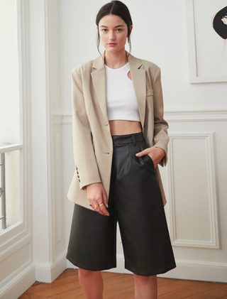 Pixie Market + Riley Leather Culottes