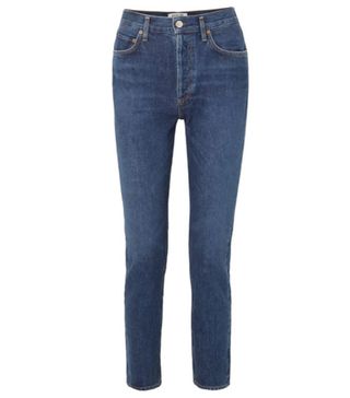 Agolde + Remy High-Rise Straight-Leg Jeans