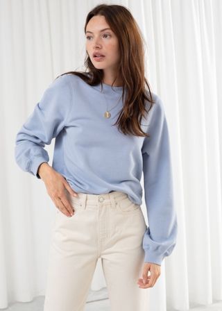 & Other Stories + Relaxed Organic Terry Cotton Sweater