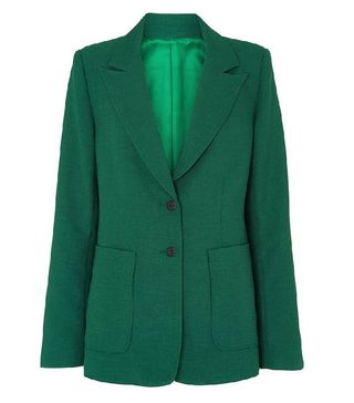Kitri + Holly Green Tailored Blazer