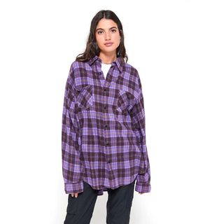 Urban Renewal + Recycled Overdyed Flannel Shirt