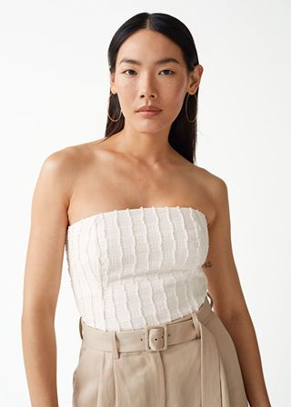 & Other Stories + Textured Bandeau Top