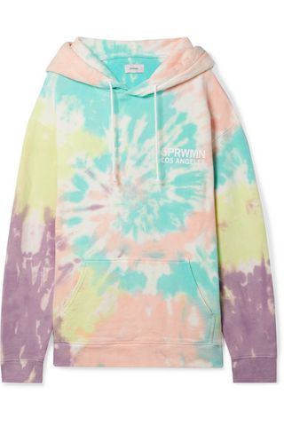 SPRWMN + Printed Tie-Dyed Cotton-Jersey Hoodie