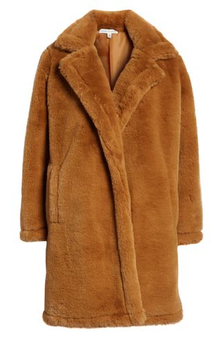 Woven Heart + Faux Fur Coat