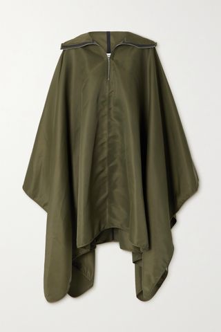 Totême + Hooded Recycled Coated-Twill Poncho