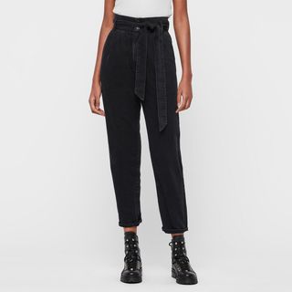 AllSaints + High-Rise Cropped Jeans