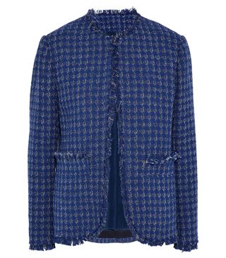 MSGM + Metallic Cotton-Blend Tweed Jacket