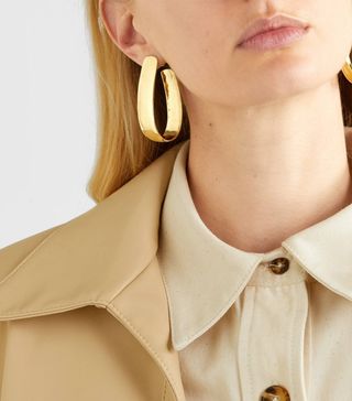 Jennifer Fisher + Bolden Gold-Plated Hoop Earrings