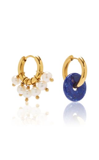 Timeless Pearly + Mismatch Lapis And Pearl Earrings