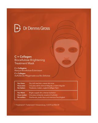 Dr. Dennis Gross + C+Collagen Biocellulose Brightening Treatment Mask