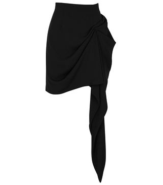 16Arlington + Black Draped Miniskirt