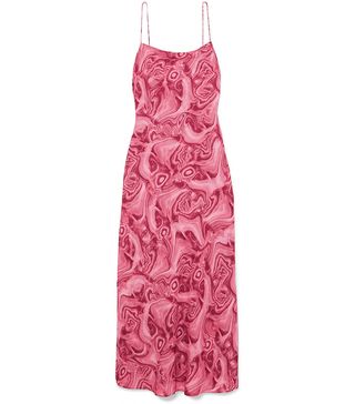 16Arlington + Kate Printed Crepe de Chine Maxi Dress